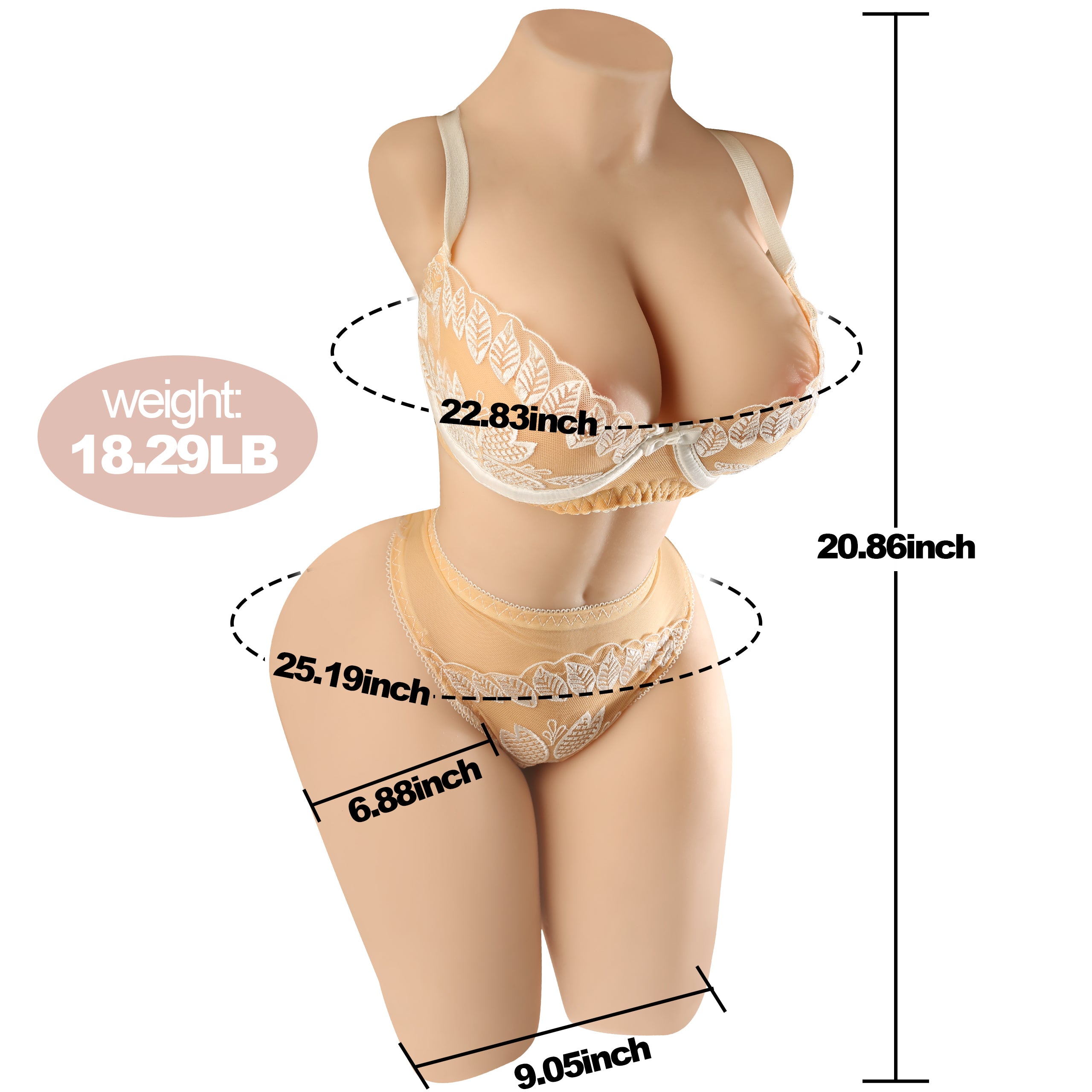 18.29LB Realistic 3-in-1 Sex Doll Lovely Jasmin 18.29LB Realistic 3-in-1 Sex Doll Lovely Jasmin